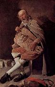 Georges de La Tour Hurdy gurdy player china oil painting artist